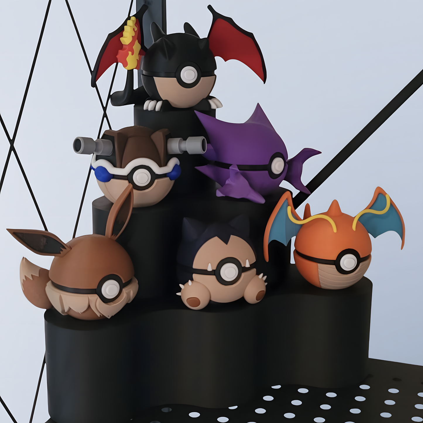 Soporte Escalonado para 6 Pokévoids
